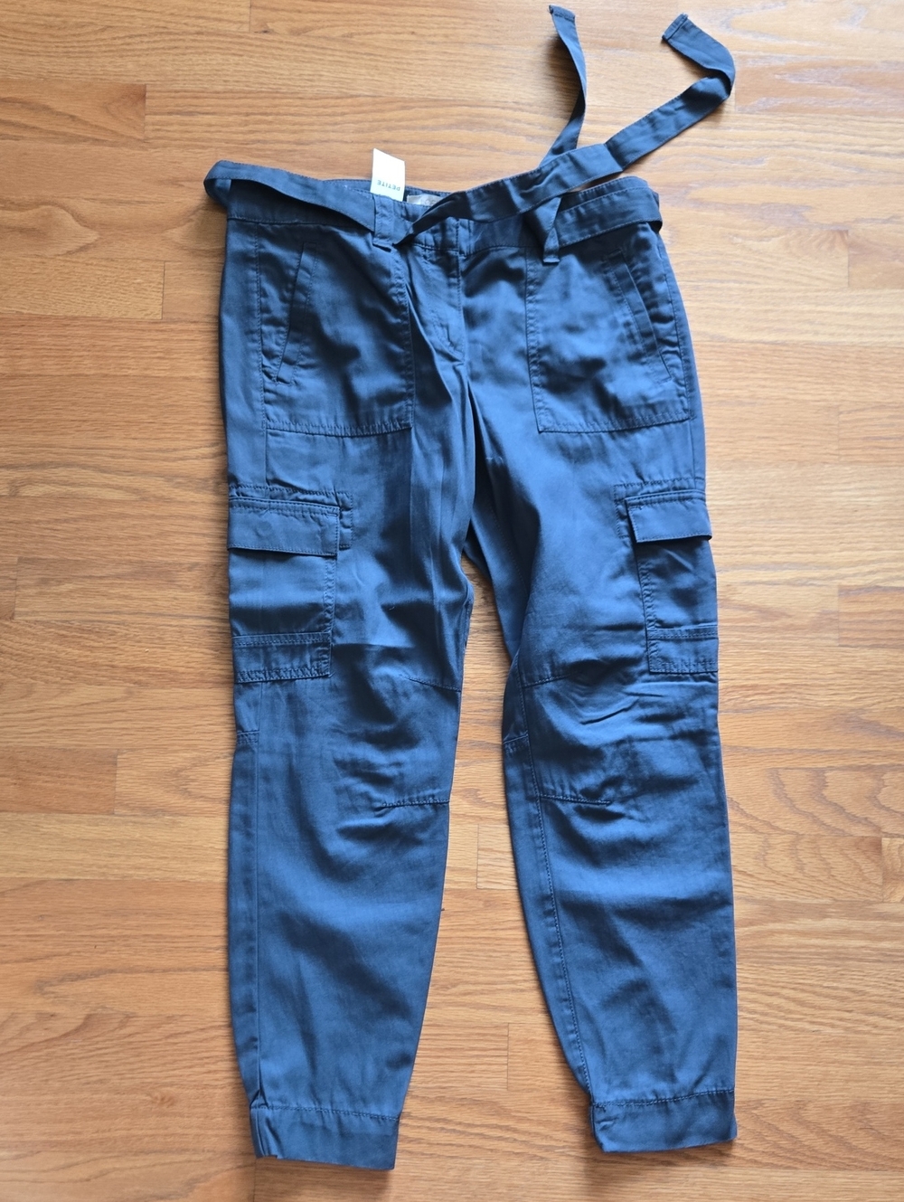 LOFT Petite Straight-Leg Pants in Dark Blue